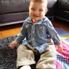 And of course a bit of Benjamin in his new handwoven pants